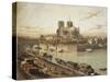 France, Paris, Cathedral of Notre-Dame De Paris-null-Stretched Canvas