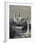 France, Paris,Cathedrale Notre Dame and the Pont De La Tournelle Bridge-Walter Bibikow-Framed Photographic Print