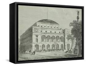 France, Paris, Chatelet Theatre-Gabriele Smargiassi-Framed Stretched Canvas