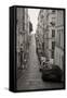 France, Paris. City Street Scene-Bill Young-Framed Stretched Canvas