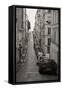 France, Paris. City Street Scene-Bill Young-Framed Stretched Canvas