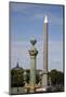 France, Paris,  Concorde Square, Egyptian Obelisk and a Statue-Samuel Magal-Mounted Photographic Print