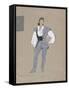 France, Paris, Costume Sketch for Belmonte for Performance the Abduction from the Seraglio-null-Framed Stretched Canvas