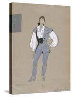 France, Paris, Costume Sketch for Belmonte for Performance the Abduction from the Seraglio-null-Stretched Canvas