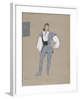 France, Paris, Costume Sketch for Belmonte for Performance the Abduction from the Seraglio-null-Framed Giclee Print