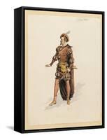 France, Paris, Costume Sketch for Guillame for Performance William Tell, at Paris Opera Garnier-null-Framed Stretched Canvas