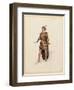 France, Paris, Costume Sketch for Guillame for Performance William Tell, at Paris Opera Garnier-null-Framed Giclee Print