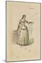 France, Paris, Costume Sketch for Leonora in the Troubadour-Giuseppe Zauli-Mounted Giclee Print