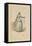 France, Paris, Costume Sketch for Leonora in the Troubadour-Giuseppe Zauli-Framed Stretched Canvas