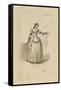 France, Paris, Costume Sketch for Leonora in the Troubadour-Giuseppe Zauli-Framed Stretched Canvas