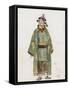 France, Paris, Costume Sketch for Pong in Oper Turandot-Giacomo Puccini-Framed Stretched Canvas