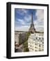 France, Paris, Eiffel Tower, View over Rooftops-Gavin Hellier-Framed Photographic Print