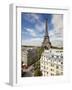 France, Paris, Eiffel Tower, View over Rooftops-Gavin Hellier-Framed Photographic Print