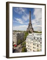 France, Paris, Eiffel Tower, View over Rooftops-Gavin Hellier-Framed Photographic Print