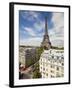 France, Paris, Eiffel Tower, View over Rooftops-Gavin Hellier-Framed Photographic Print