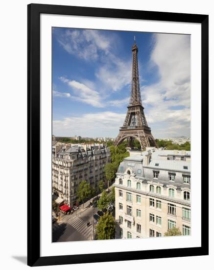 France, Paris, Eiffel Tower, View over Rooftops-Gavin Hellier-Framed Photographic Print