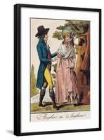 France, Paris, English Middle Class Couple-null-Framed Giclee Print