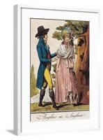 France, Paris, English Middle Class Couple-null-Framed Giclee Print