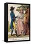 France, Paris, English Middle Class Couple-null-Framed Stretched Canvas
