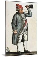 France, Paris, French Revolution, Long Live the Nation! Caricature of King Louis XVI-null-Mounted Giclee Print