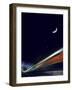 France, Paris, Gare De L'Est, Passenger Train, Sleeping Car, Moon, Stars, Blur-Harald Schšn-Framed Photographic Print