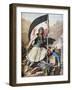 France, Paris, Greek War of Independence, Insurrection Flag-null-Framed Giclee Print