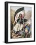 France, Paris, Greek War of Independence, Insurrection Flag-null-Framed Giclee Print