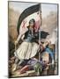 France, Paris, Greek War of Independence, Insurrection Flag-null-Mounted Giclee Print