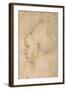 France, Paris, Head of a Young Woman-null-Framed Giclee Print