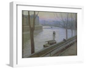 France, Paris, Ile Saint-Louis-Scipione Pulzone-Framed Giclee Print