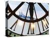 France, Paris, Musee D'Orsay, Giant Ornamental Clock and Basilique Du Sacre Coeur-Shaun Egan-Stretched Canvas