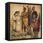 France, Paris, Native Americans in 1850-null-Framed Stretched Canvas