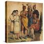 France, Paris, Native Americans in 1850-null-Stretched Canvas