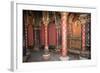 France, Paris, Notre Dame Cathedral, Lower Church, Decorated Gothic Piers-Samuel Magal-Framed Photographic Print