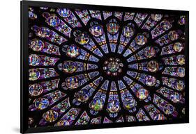 France, Paris, Notre Dame, Rose Window-null-Framed Photographic Print