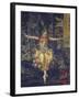 France, Paris, Painting of the Russian Dancer Tamara Karsavina in the Firebird by Igor Stravinsky-null-Framed Giclee Print