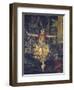 France, Paris, Painting of the Russian Dancer Tamara Karsavina in the Firebird by Igor Stravinsky-null-Framed Giclee Print