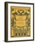 France, Paris, Playbill for Performance Boris Godunov by Modest Petrovic Musorgskij the Paris Opera-null-Framed Giclee Print