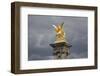 France, Paris, Pont Alexander III Bridge, Golden Statue-Samuel Magal-Framed Photographic Print