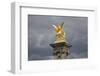 France, Paris, Pont Alexander III Bridge, Golden Statue-Samuel Magal-Framed Photographic Print