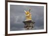 France, Paris, Pont Alexander III Bridge, Golden Statue-Samuel Magal-Framed Photographic Print