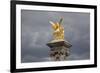 France, Paris, Pont Alexander III Bridge, Golden Statue-Samuel Magal-Framed Photographic Print