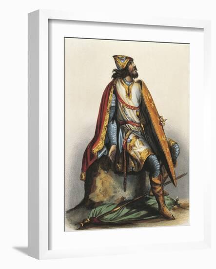 France, Paris, Portrait of Charles Martel-null-Framed Giclee Print