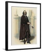 France, Paris, Portrait of Pierre Corneille, French Poet and Dramatist-null-Framed Giclee Print