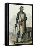 France, Paris, Portrait of Rollo-null-Framed Stretched Canvas