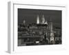 France, Paris, Sacre Coeur and Trinite D' Estienne D' Orves Church-Walter Bibikow-Framed Photographic Print