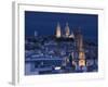 France, Paris, Sacre Coeur and Trinite D' Estienne D' Orves Church-Walter Bibikow-Framed Photographic Print