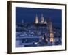 France, Paris, Sacre Coeur and Trinite D' Estienne D' Orves Church-Walter Bibikow-Framed Photographic Print