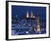 France, Paris, Sacre Coeur and Trinite D' Estienne D' Orves Church-Walter Bibikow-Framed Photographic Print