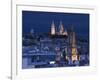 France, Paris, Sacre Coeur and Trinite D' Estienne D' Orves Church-Walter Bibikow-Framed Photographic Print